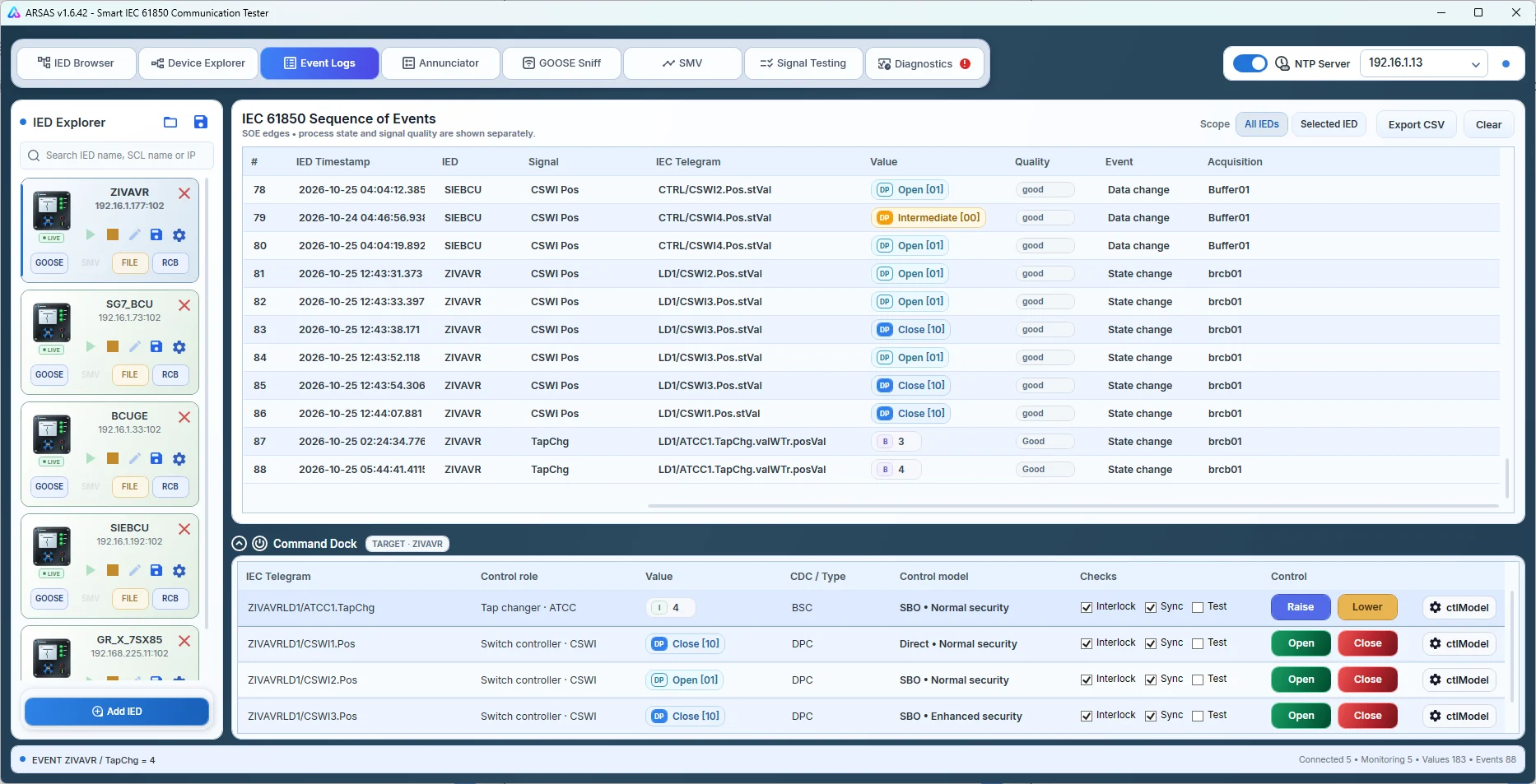 ARSAS v1.6.42 Event Logs Windows screenshot